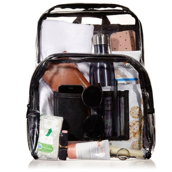 Mens "Damon" Clear School Backpack - Picture 4 of 7